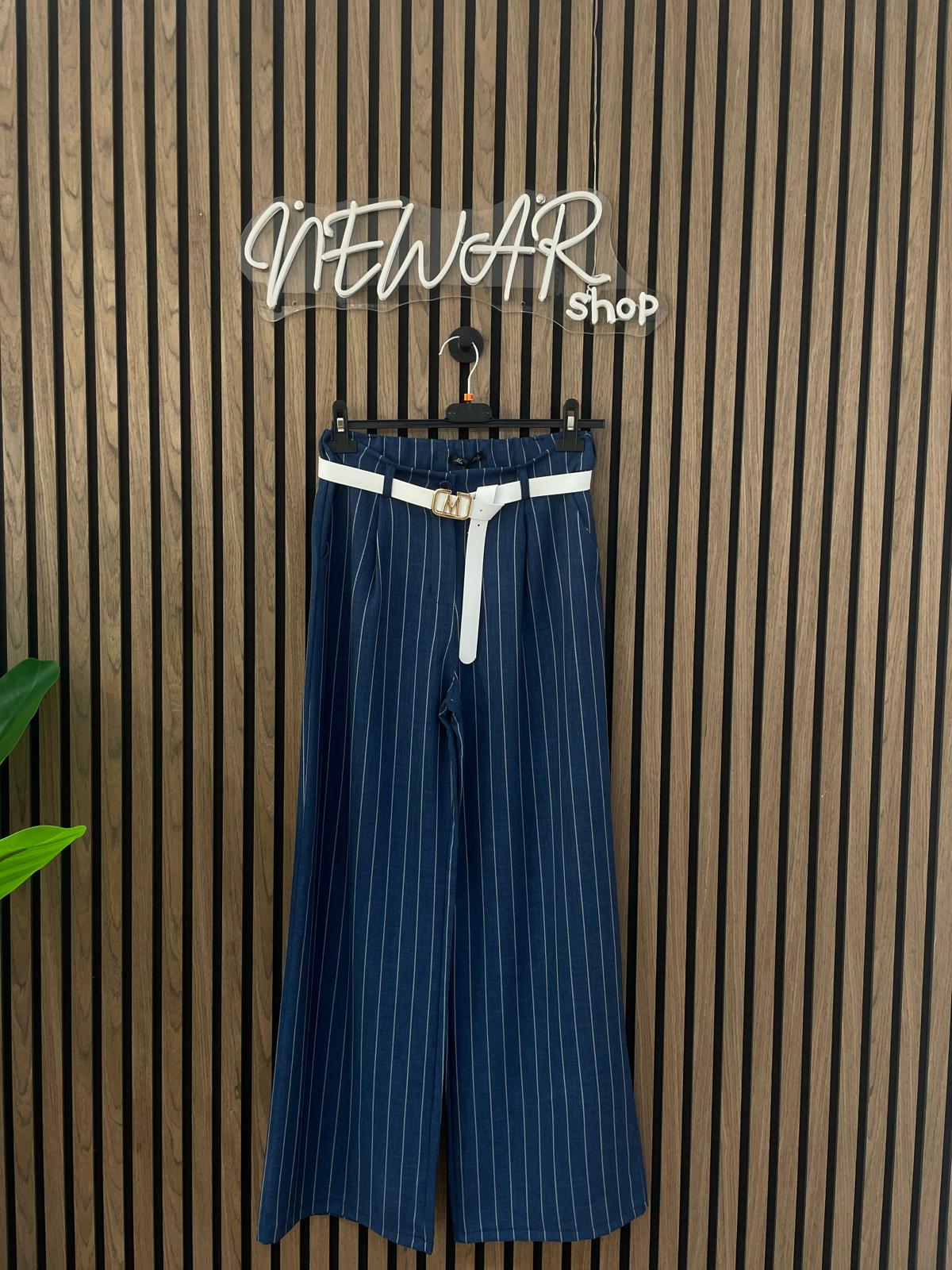 PANTALONE  GESSATO VISCOSA