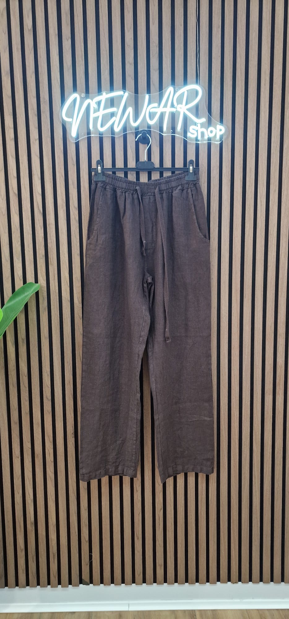 pantalone lino100% palazzo